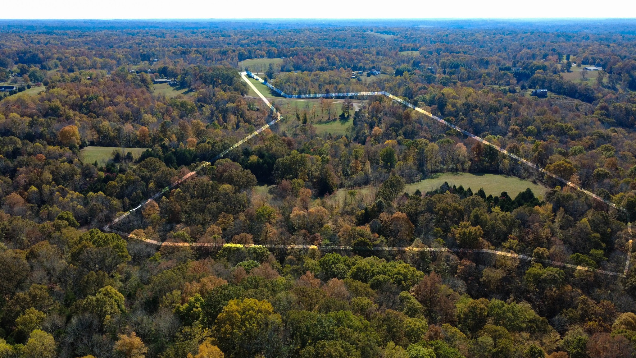 2753 Jarrell Ridge Road Clarksville, TN 37043 - Photo 79 of 80 an aerial view of town with residential houses and green space