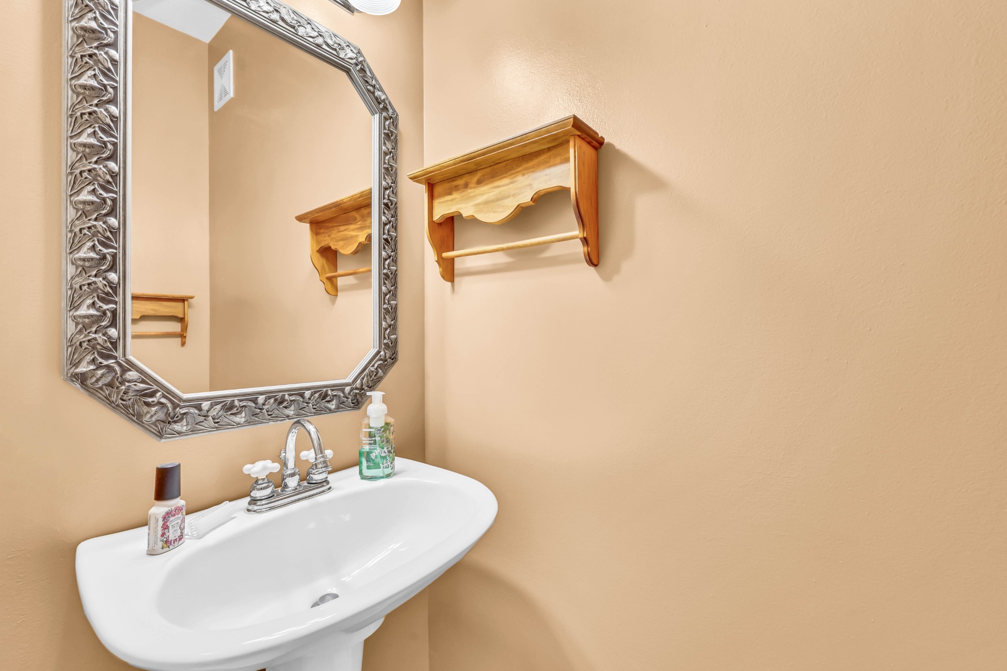 2753 Jarrell Ridge Road Clarksville, TN 37043 - Photo 8 of 80 a bathroom with a sink and a mirror