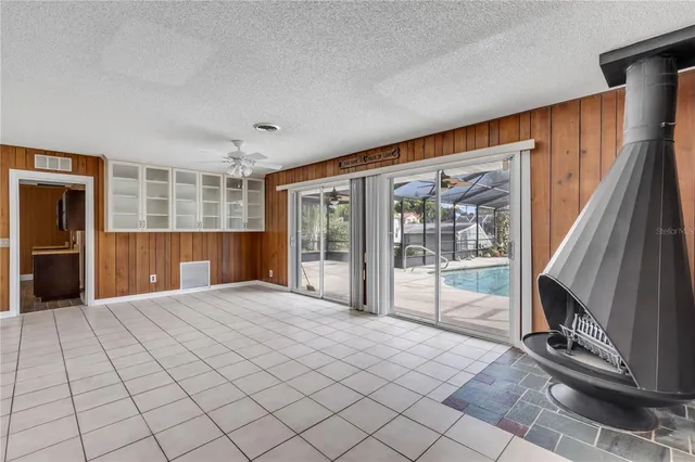 a view of a hallway and interior of the house