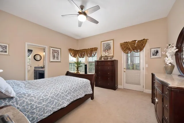 a view of a pathway with a yard