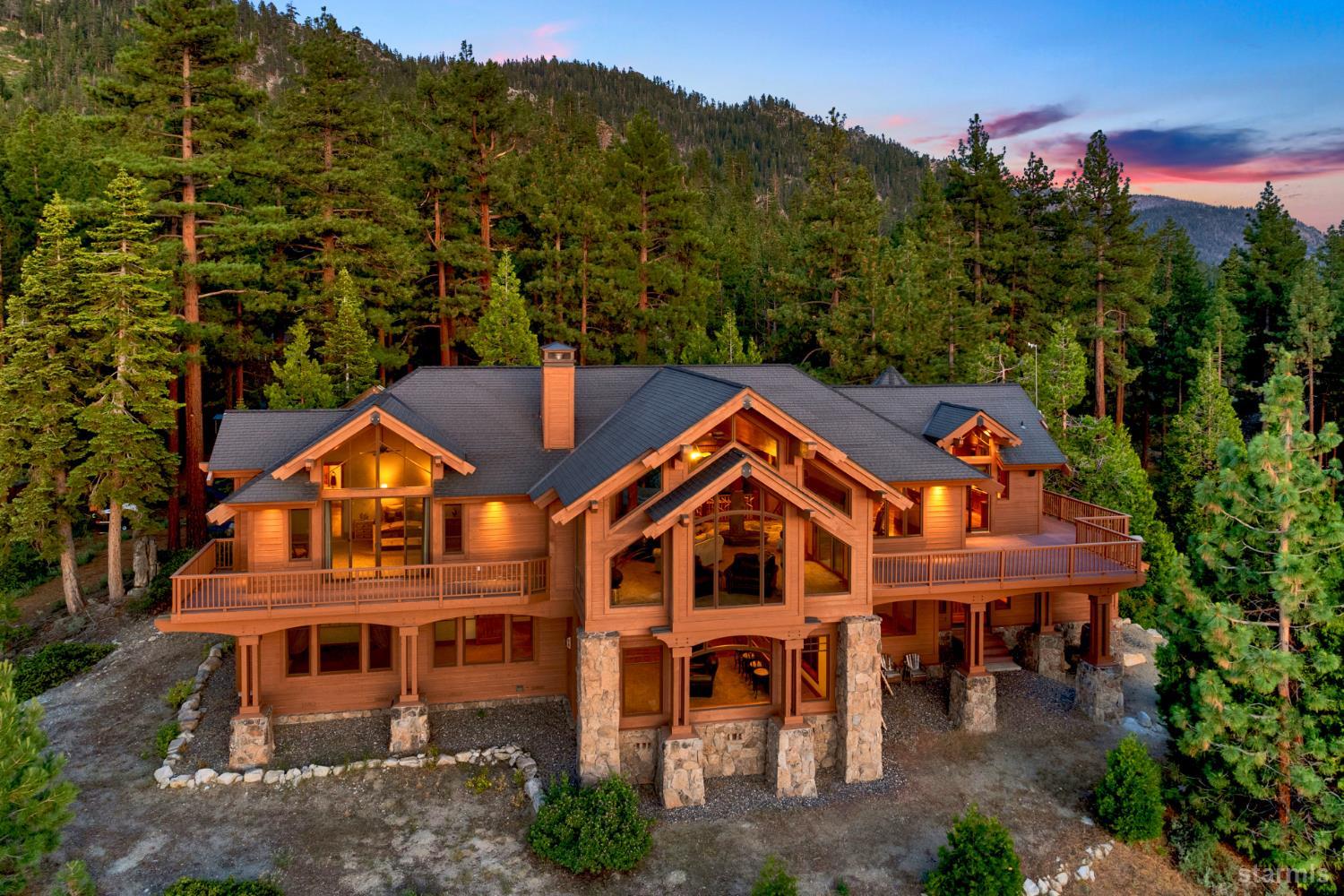 3567 Saddle Road South Lake Tahoe, CA 96150 - Photo 5 of 39 an aerial view of a house