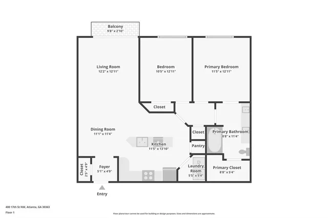 $250,000 | 400 17th Street Northwest, Unit 2212, Atlanta, GA 30363