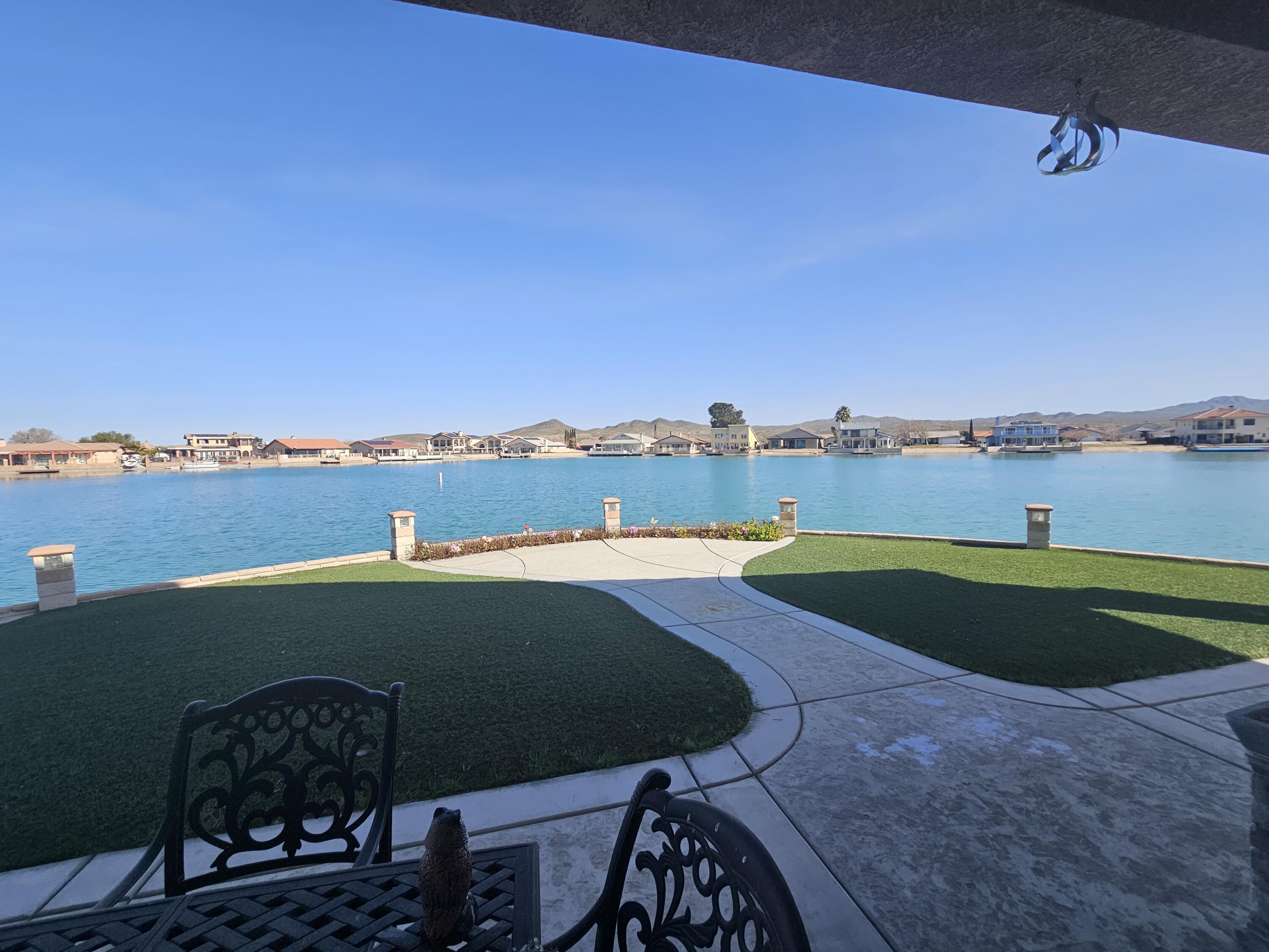 a view of a swimming pool and outside view