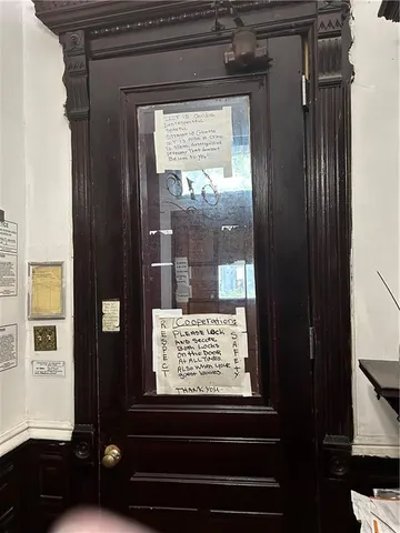 a view of front door of house