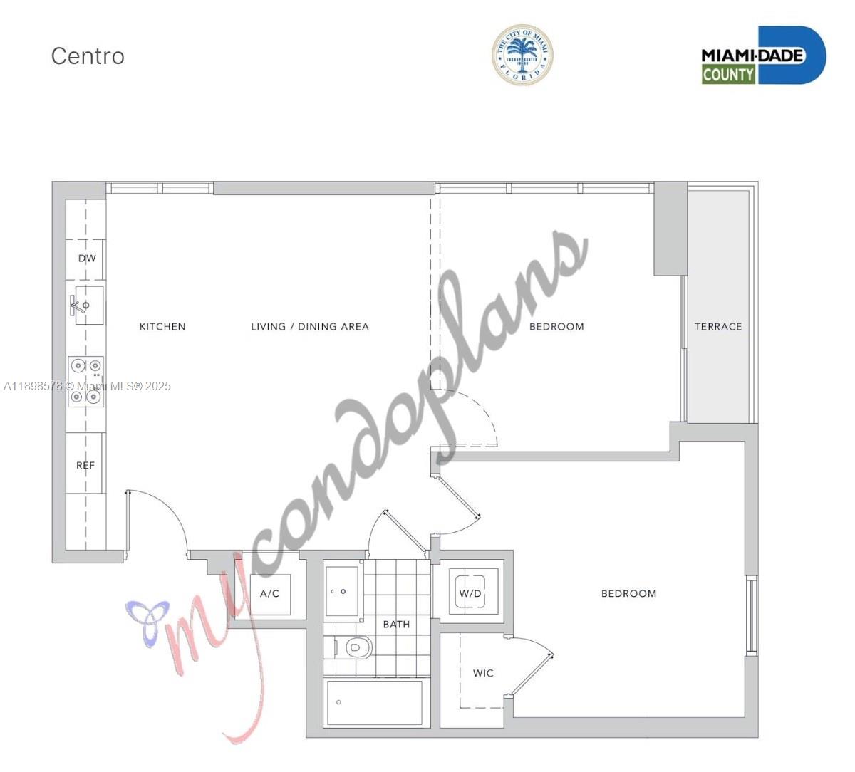 151 Southeast 1st Street, Unit 1402 Miami, FL 33131 - Photo 11 of 16 a picture of a wall