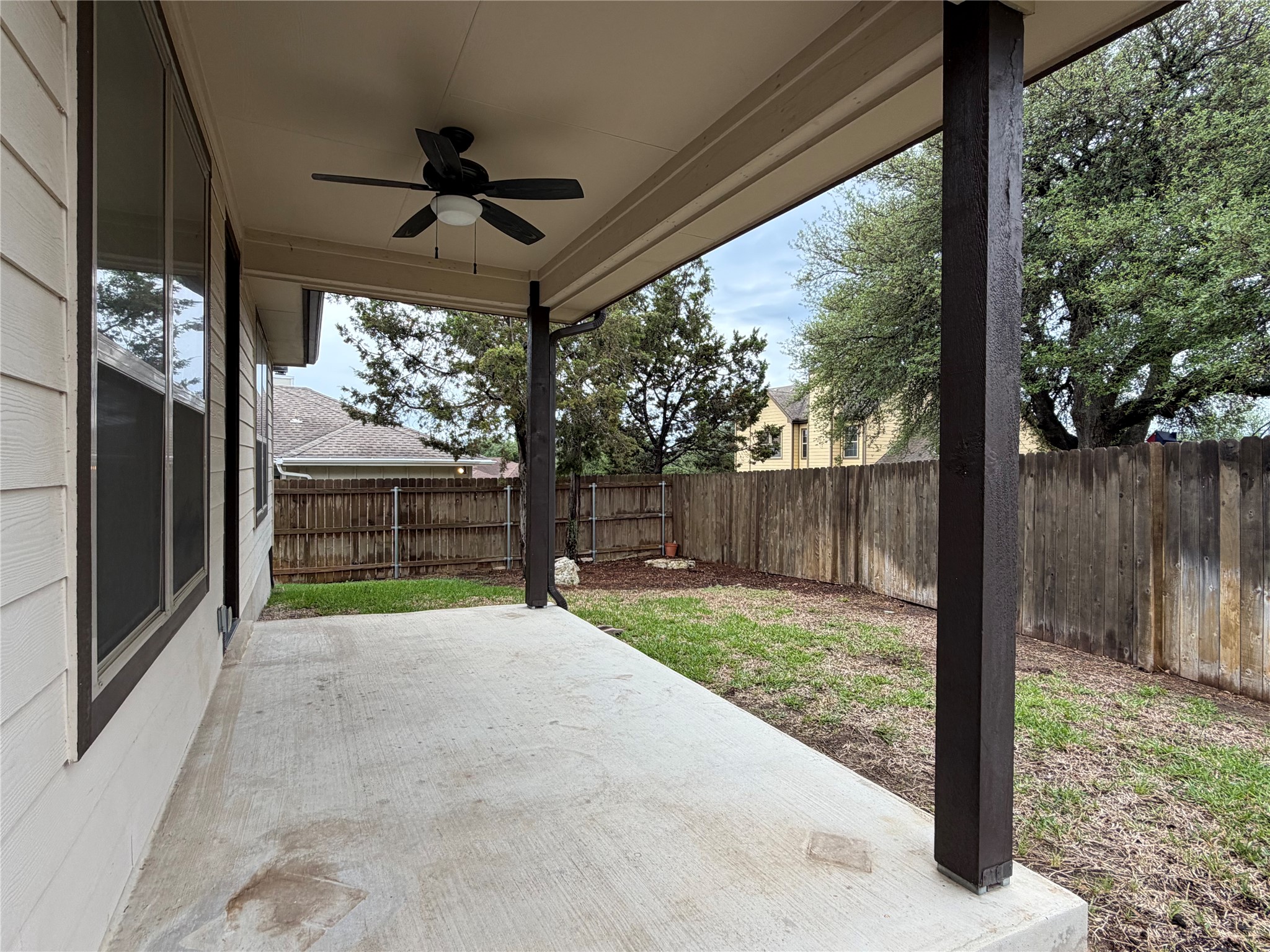206 Fairway Circle Point Venture, TX 78645 - Photo 17 of 24 a view of a porch with furniture and garden