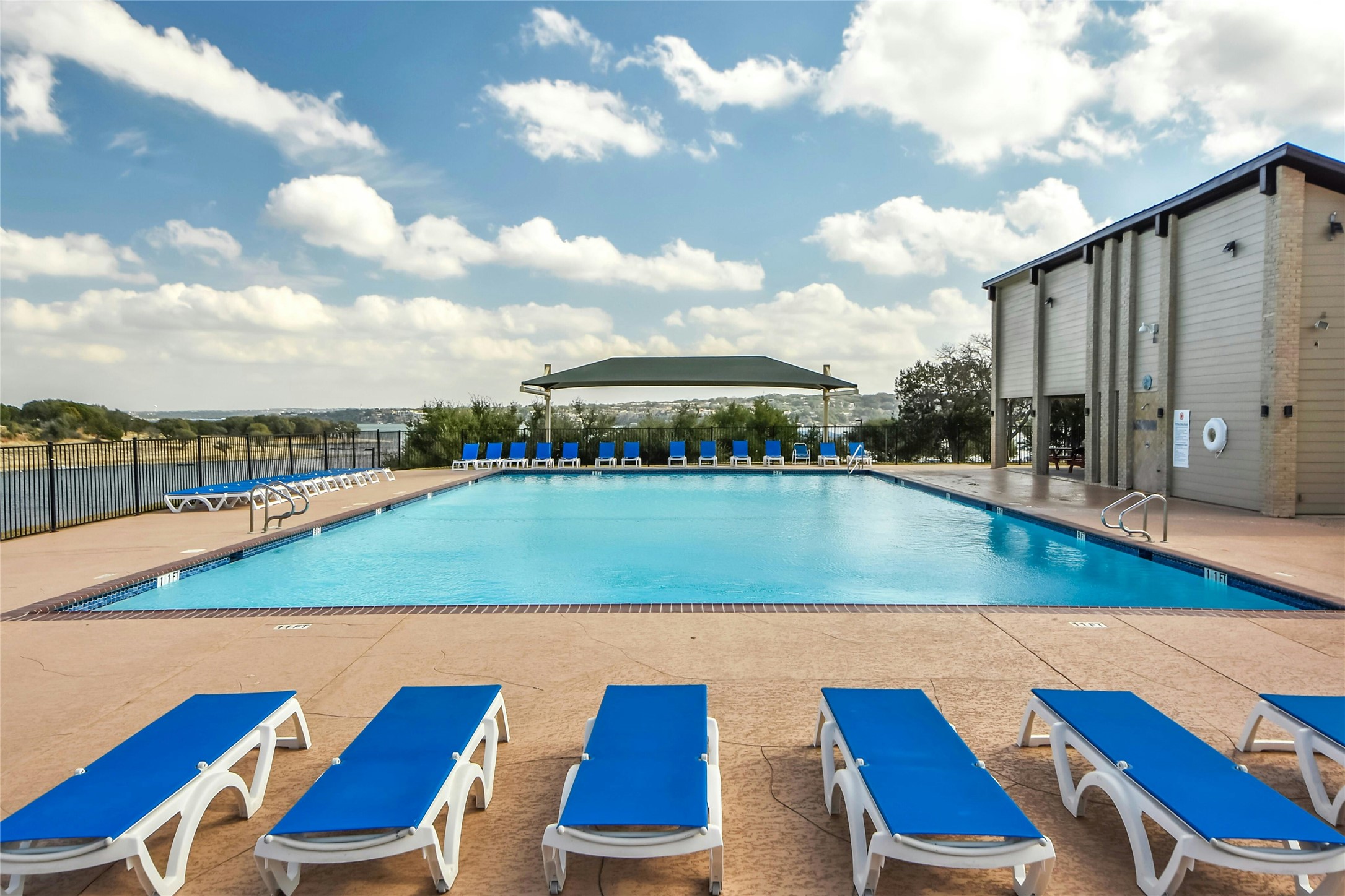 206 Fairway Circle Point Venture, TX 78645 - Photo 24 of 24 a view of swimming pool with seating space