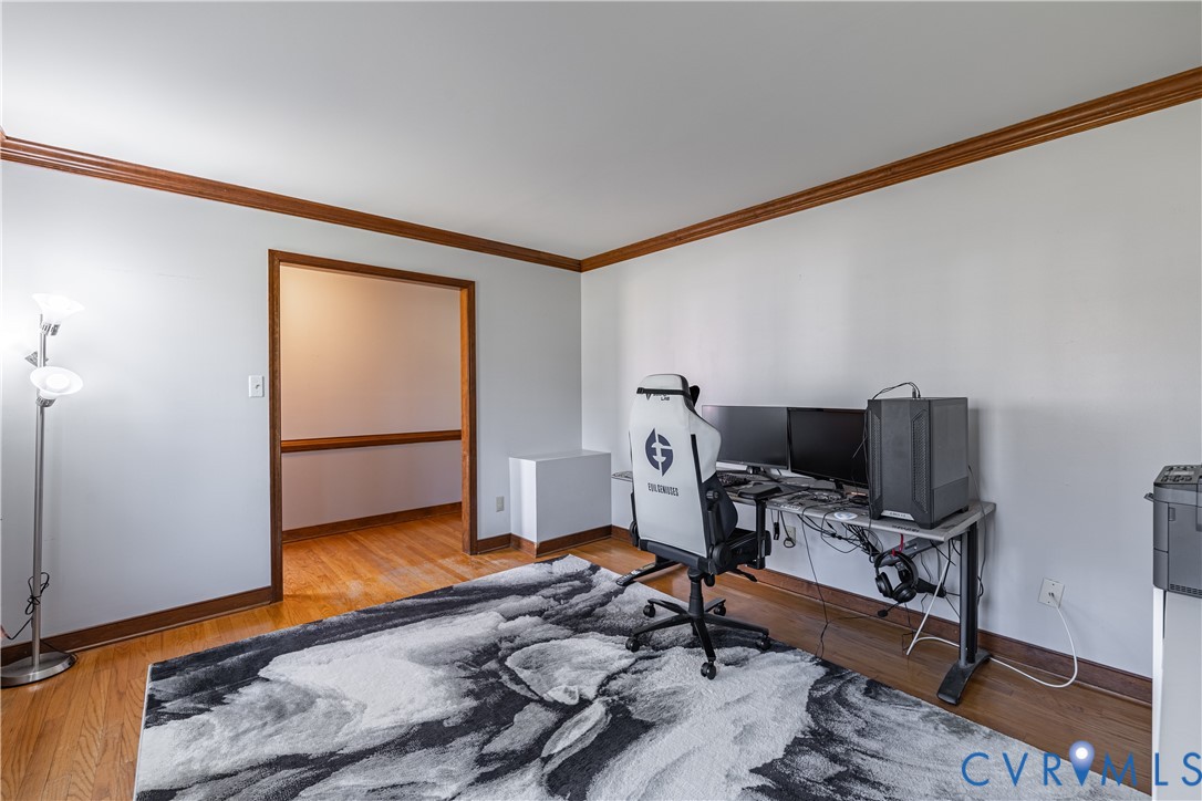 5307 Krag Road Chester, VA 23831 - Photo 46 of 49 a workspace with furniture and wooden floor