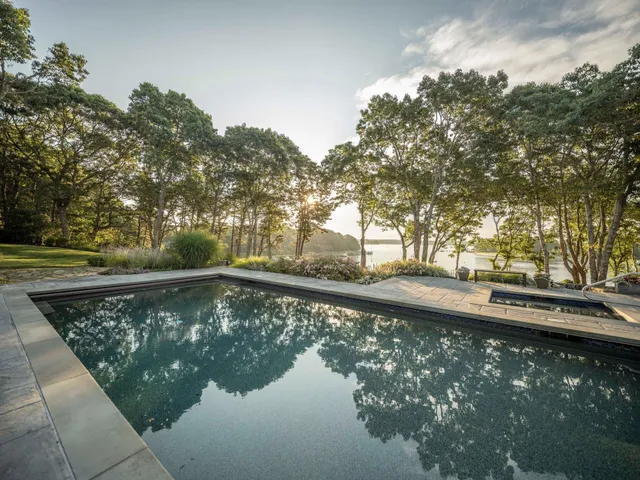 an aerial view of house with yard