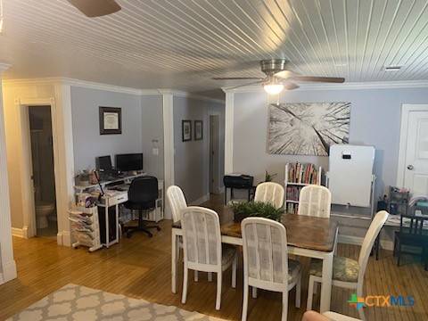 319 West Village Road Salado, TX 76571 - Photo 17 of 24 a view of a dining room with furniture