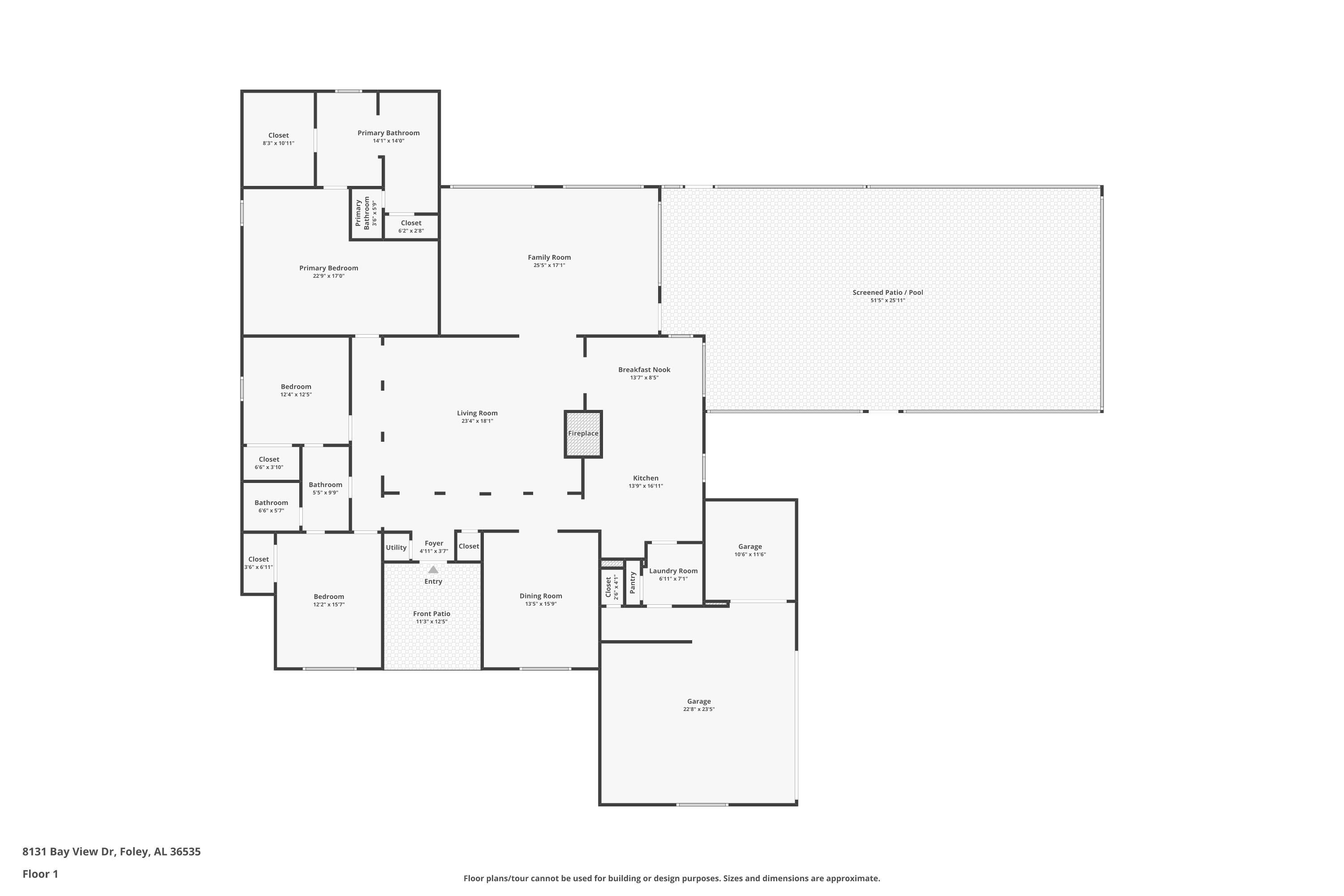 8131 Bay View Drive Foley, AL 36535 - Photo 51 of 51 Floor Plan
