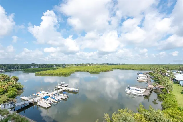 a view of a lake with outdoor space
