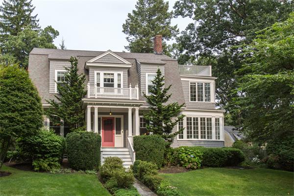 19 Cushing Road Wellesley, MA 02481 - Photo 29 of 29 a front view of a house with garden