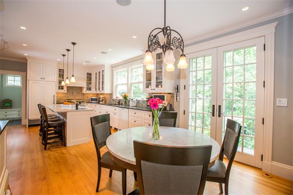 19 Cushing Road Wellesley, MA 02481 - Photo 7 of 29 a view of a dining room with furniture window and outside view