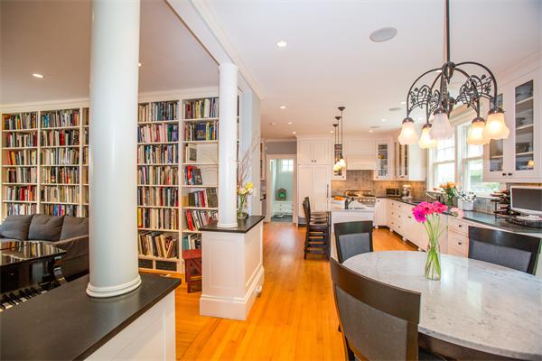 19 Cushing Road Wellesley, MA 02481 - Photo 8 of 29 a very nice looking living room with kitchen and furniture