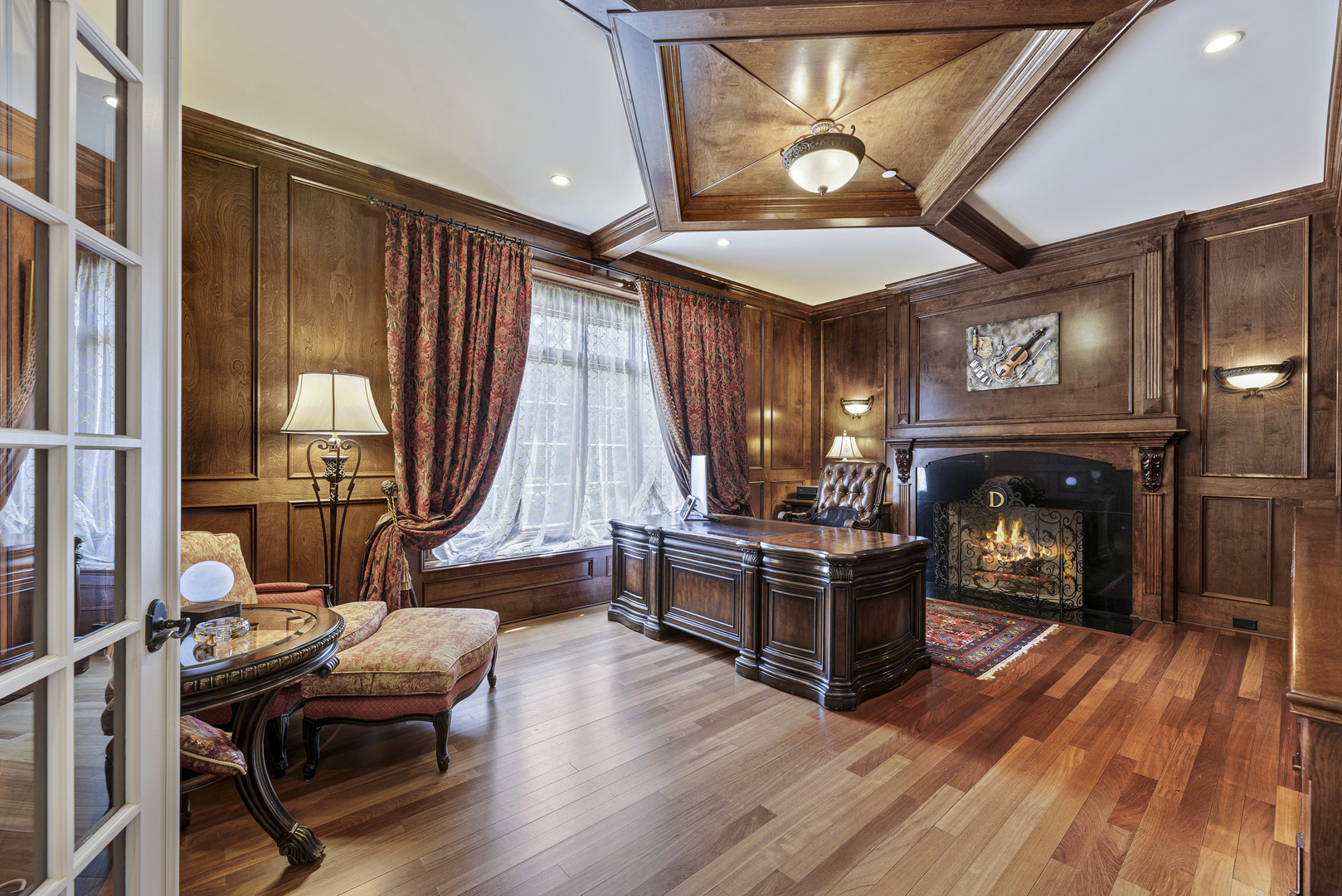 3372 Lakeside Avenue Northbrook, IL 60062 - Photo 3 of 41 a living room with furniture and a fireplace