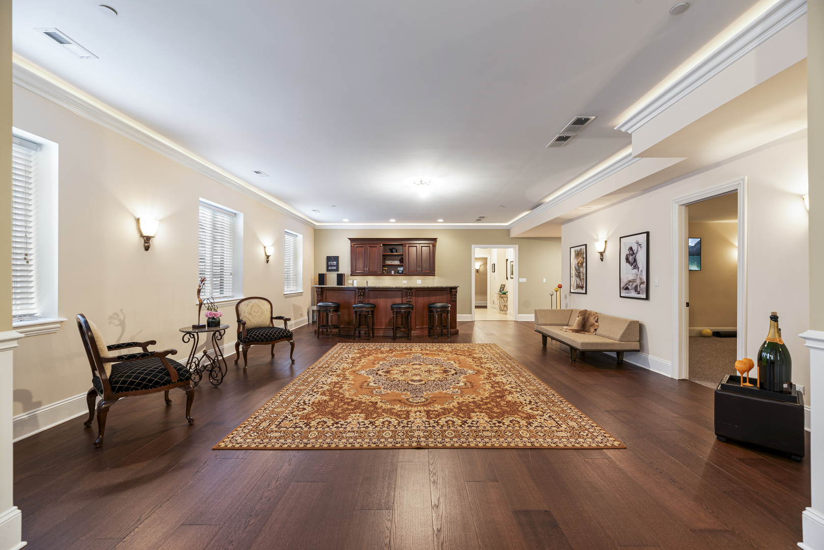 3372 Lakeside Avenue Northbrook, IL 60062 - Photo 32 of 41 a large bedroom with wooden floor and furniture