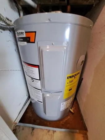 a view of water heater room