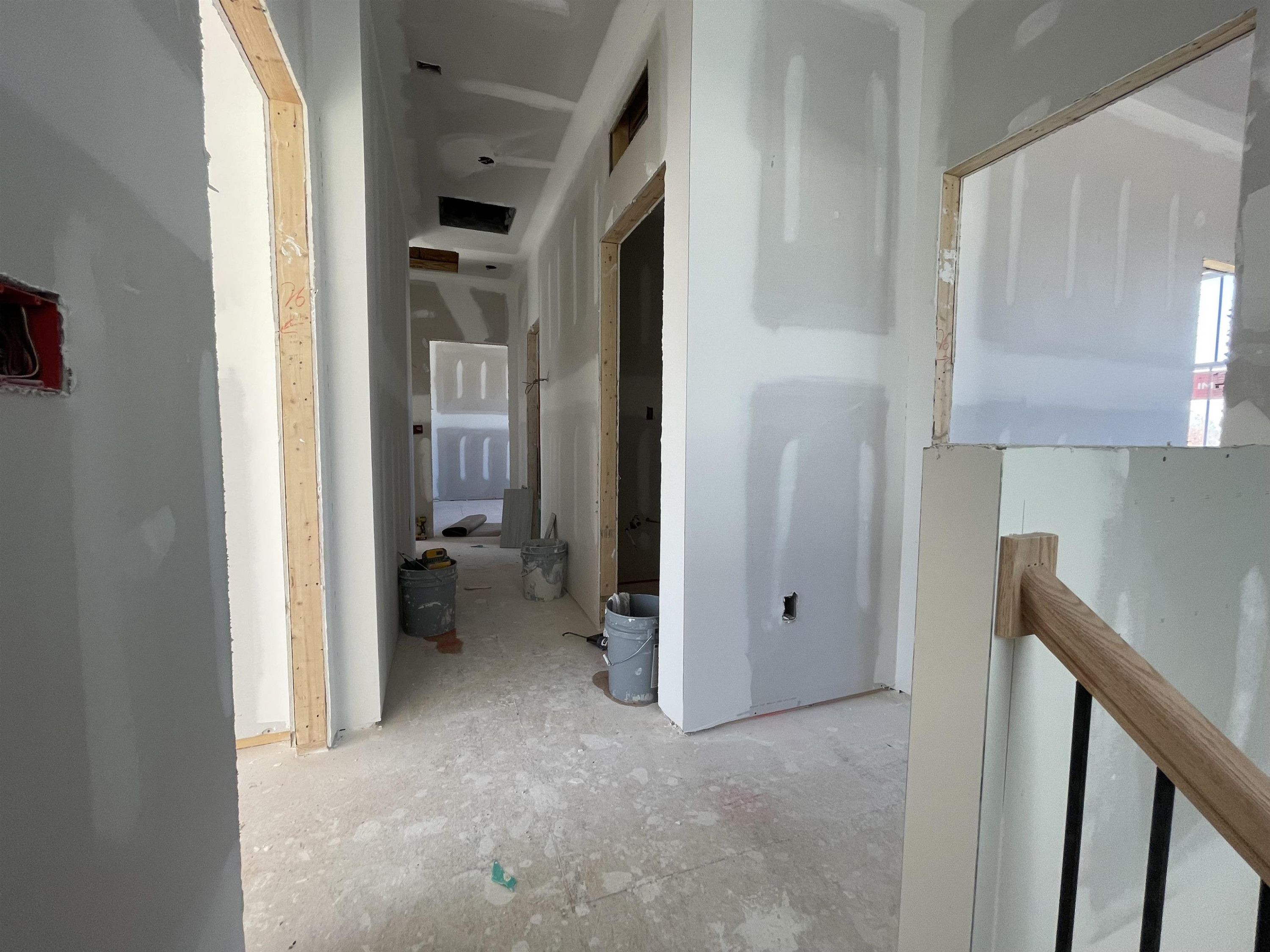 540 Marthas View Way Wake Forest, NC 27587 - Photo 17 of 25 a view of a hallway with closet and bathroom