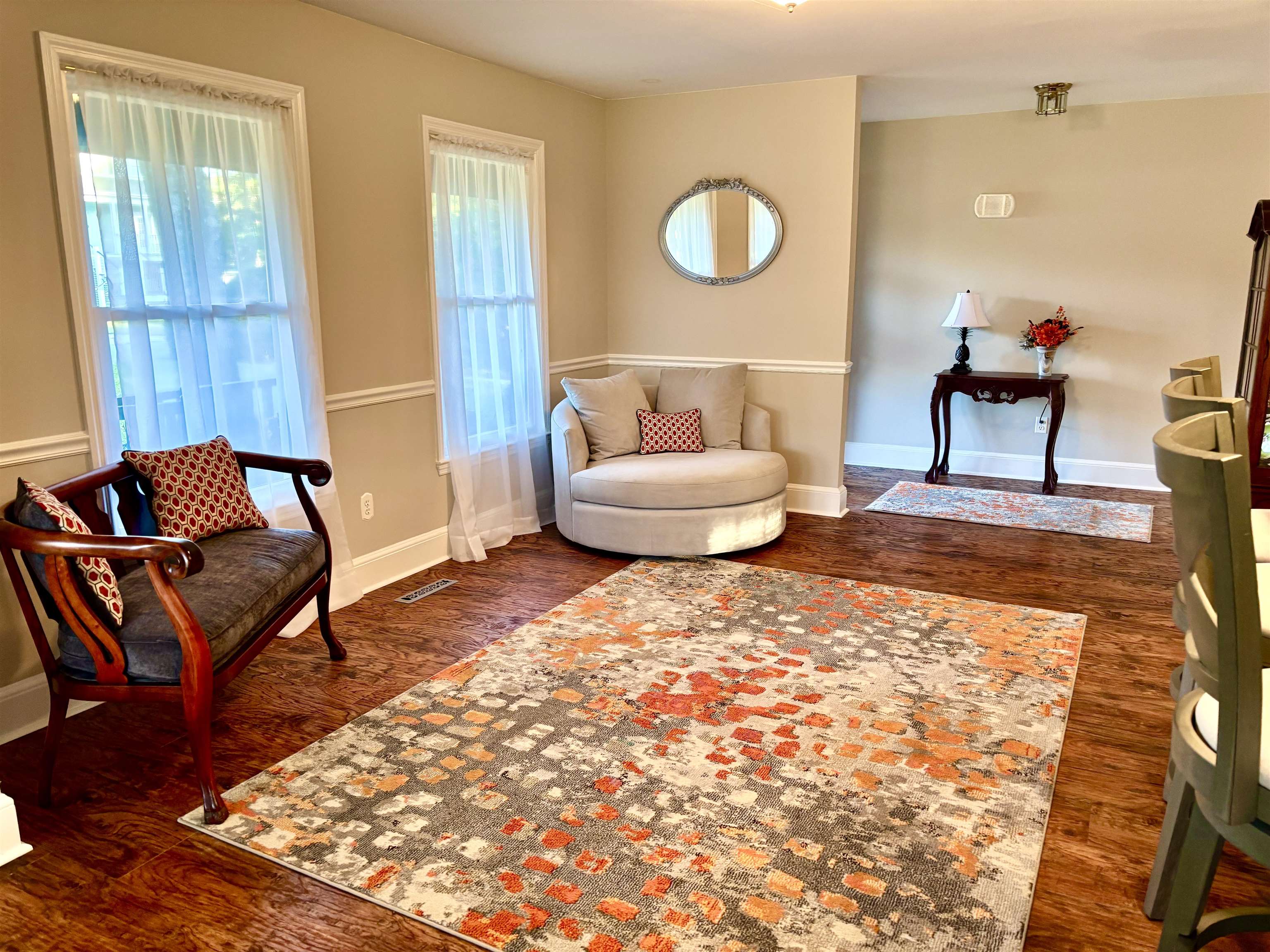 94 John Green Lane Georgetown, SC 29440 - Photo 6 of 35 Living area with dark wood-style floors