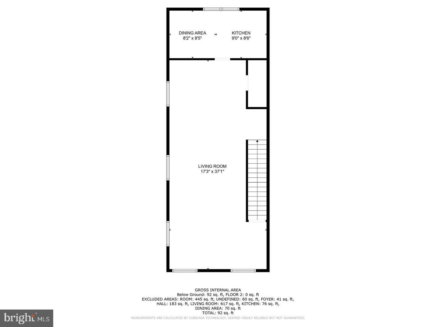 1216 W Street Southeast Washington, DC 20020 - Photo 5 of 7 a picture of a floor plan