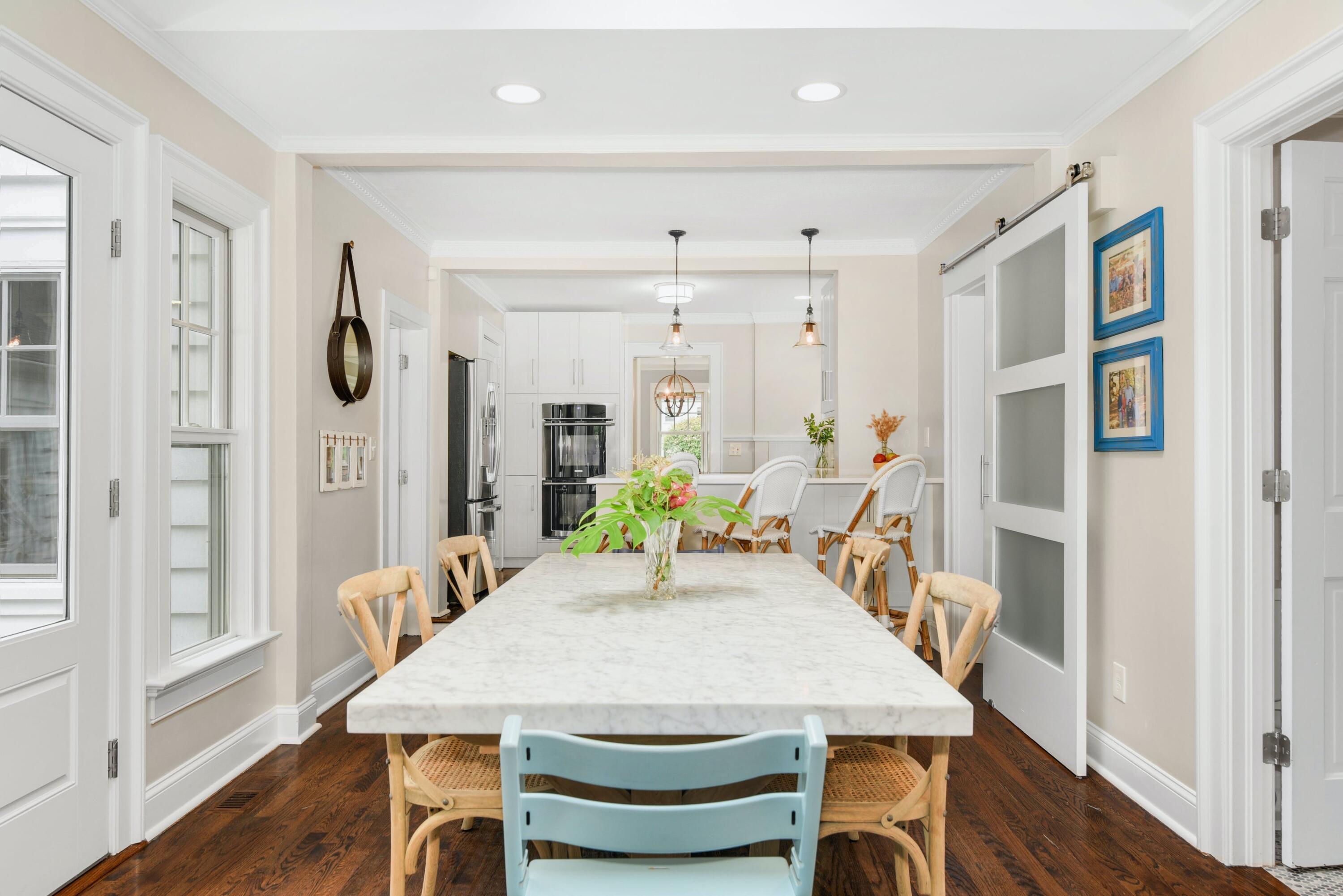 13 Sunset Road Darien, CT 06820 - Photo 10 of 28 a view of a dining room with furniture
