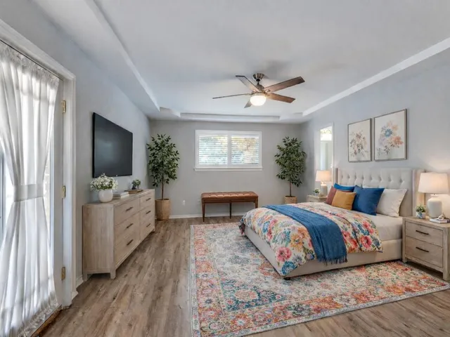 a bathroom with a bathtub and a sink