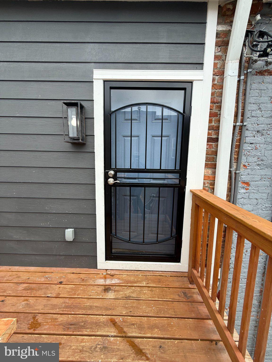 a view of front door