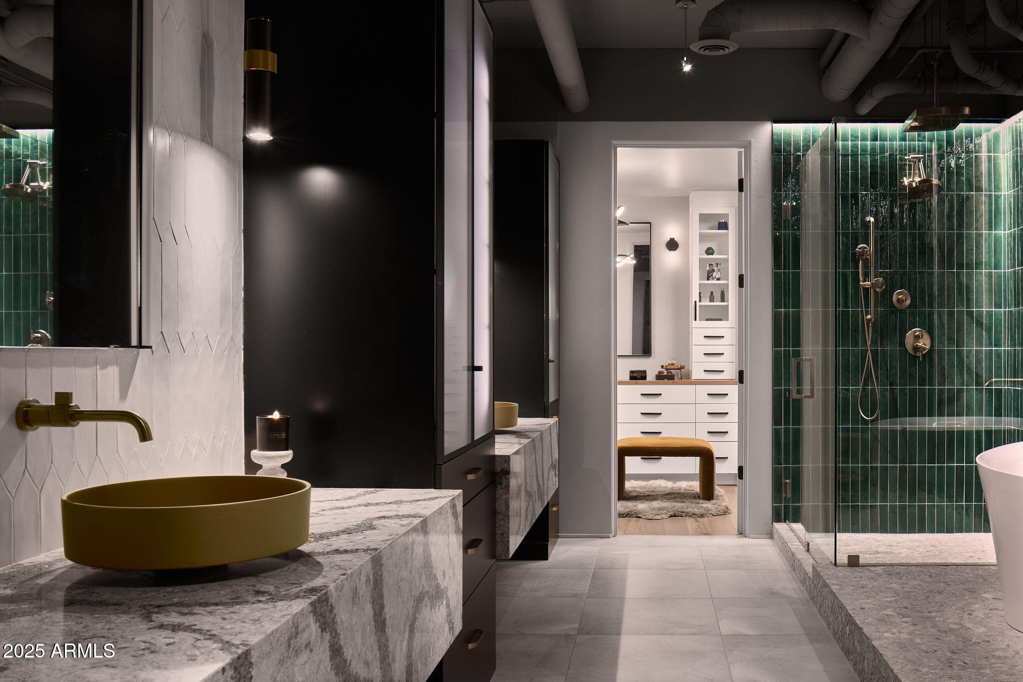 2211 East Camelback Road, Unit 605 Phoenix, AZ 85016 - Photo 7 of 56 2211 Primary Bath into Closet