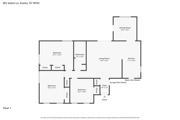 $2,195 | 801 Salem Lane, Austin, TX 78753