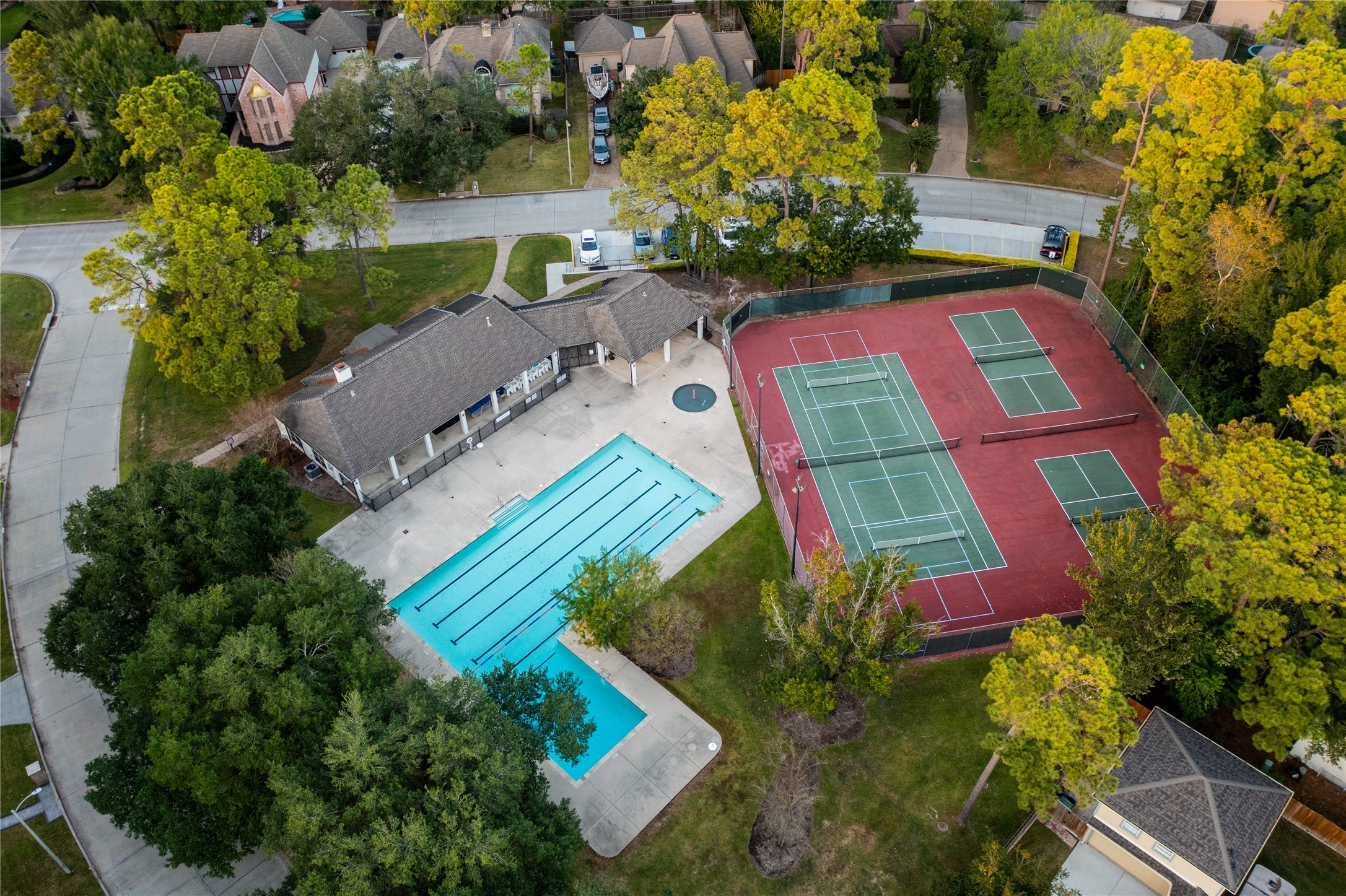 17007 Windrow Drive Spring, TX 77379 - Photo 45 of 46 an aerial view of a house