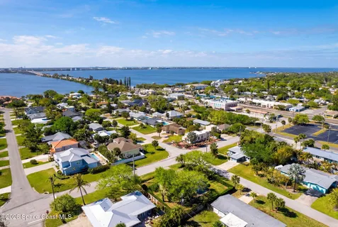 an aerial view of multiple house