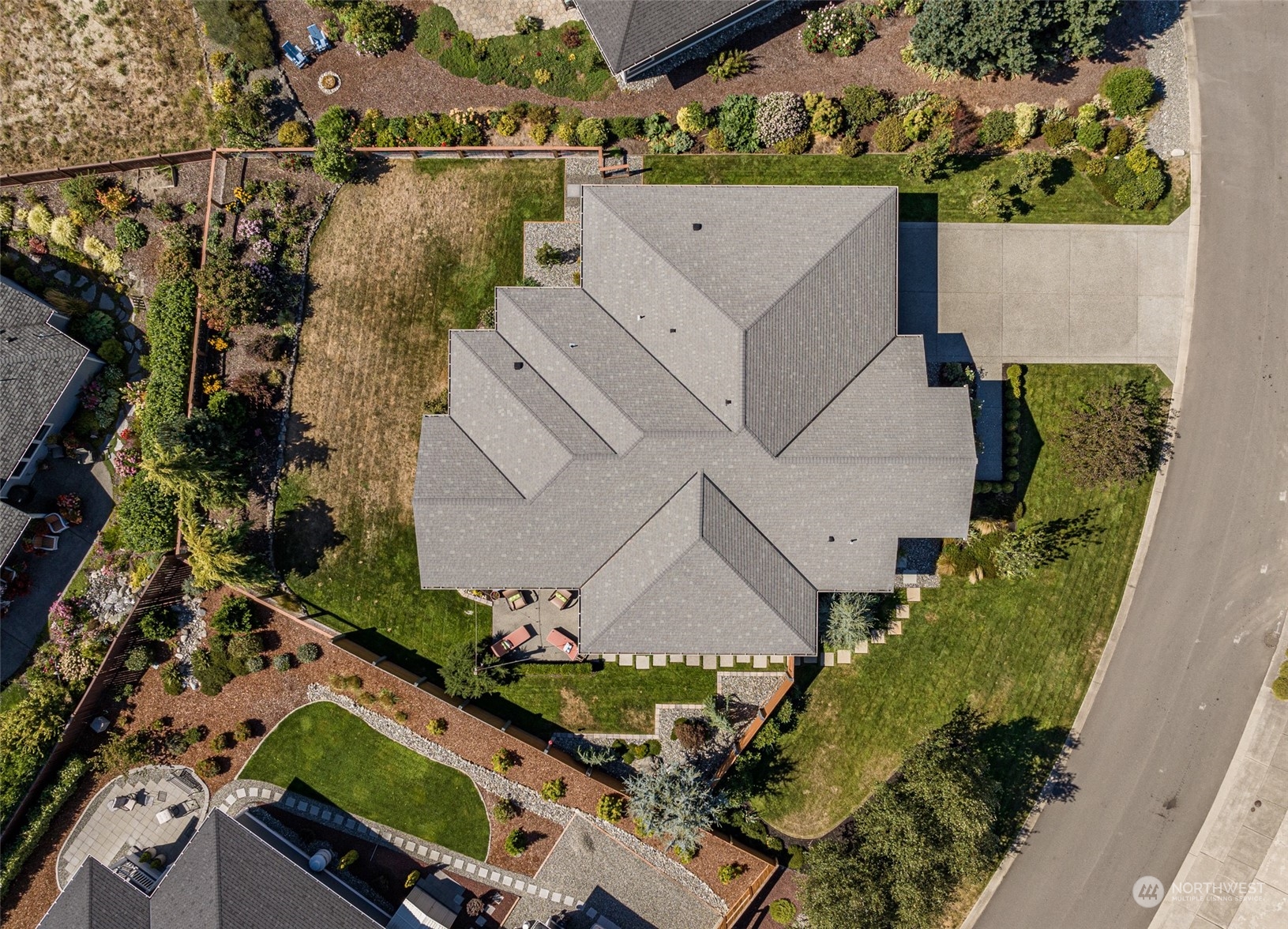 300 Jones Farm Road Sequim, WA 98382 - Photo 39 of 40 an aerial view of a house with a lake view