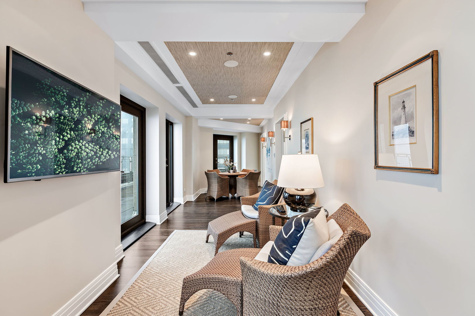 159 East Walton Place, Unit PH Chicago, IL 60611 - Photo 35 of 46 a living room with furniture and a large window