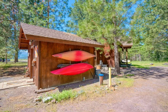 a view of a wooden deck