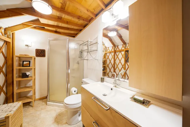 a view of outdoor space with garden