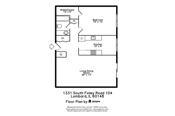 $175,000 | 1331 South Finley Road, Unit 104, Lombard, IL 60148