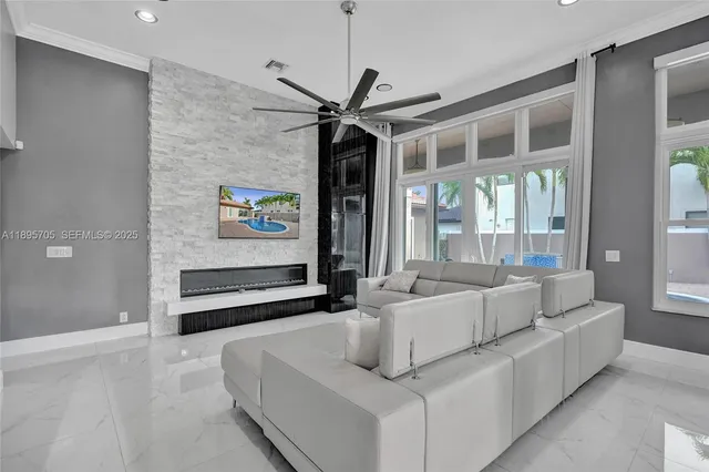 a spacious bedroom with a large bed and a window