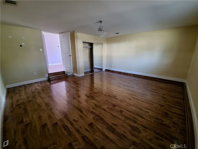 wooden floor in an empty room