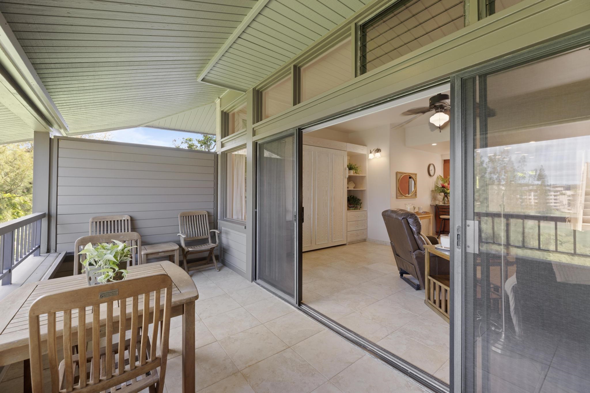 100 Ridge Road, Unit 723 Lahaina, HI 96761 - Photo 19 of 48 a view of an outdoor dining space with a patio