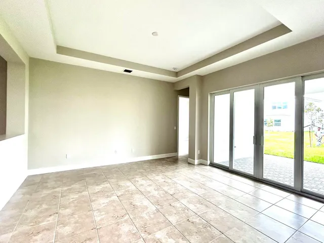 a view of an empty room