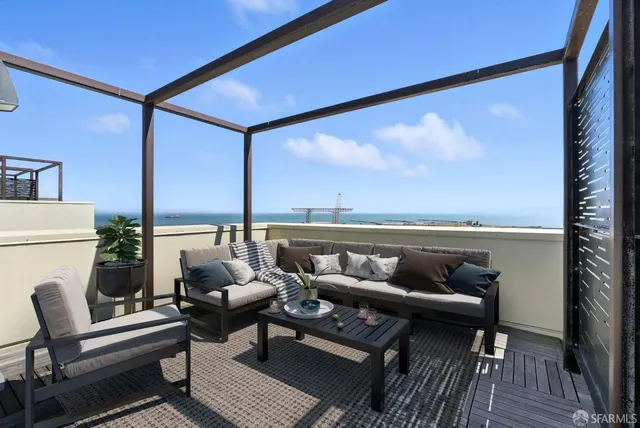 a front view of a building with street view