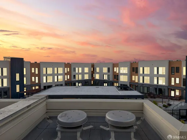 an aerial view of a city