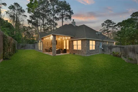a view of a bench in the garden