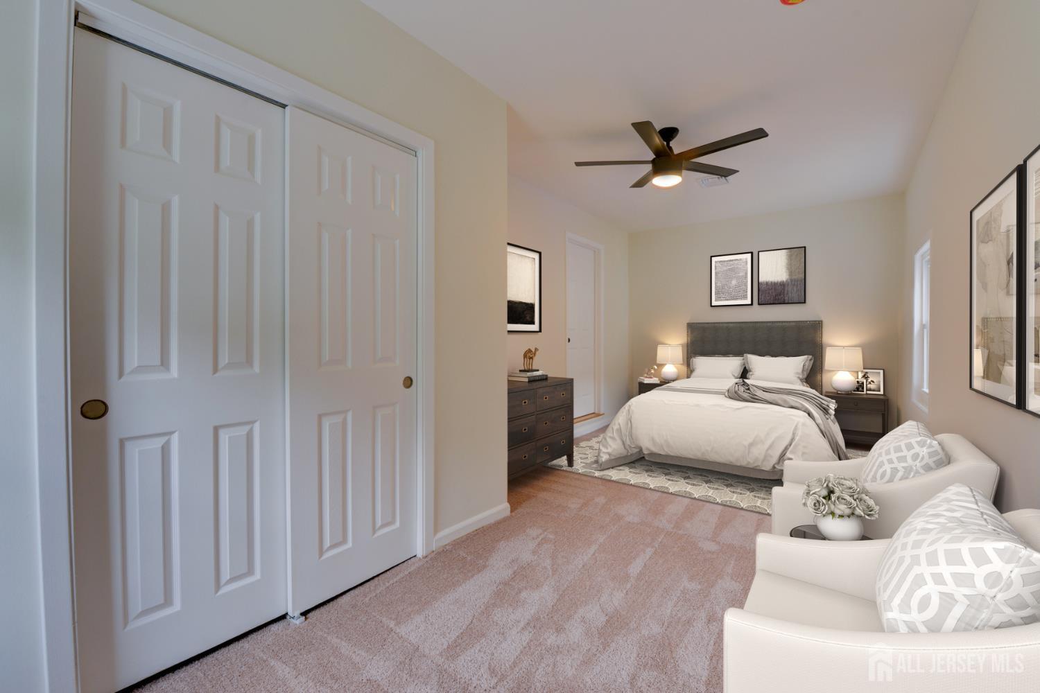 6 Main Street Helmetta, NJ 08828 - Photo 17 of 27 a bedroom with a white bed and white walls