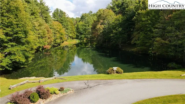 a view of a swimming pool and a yard