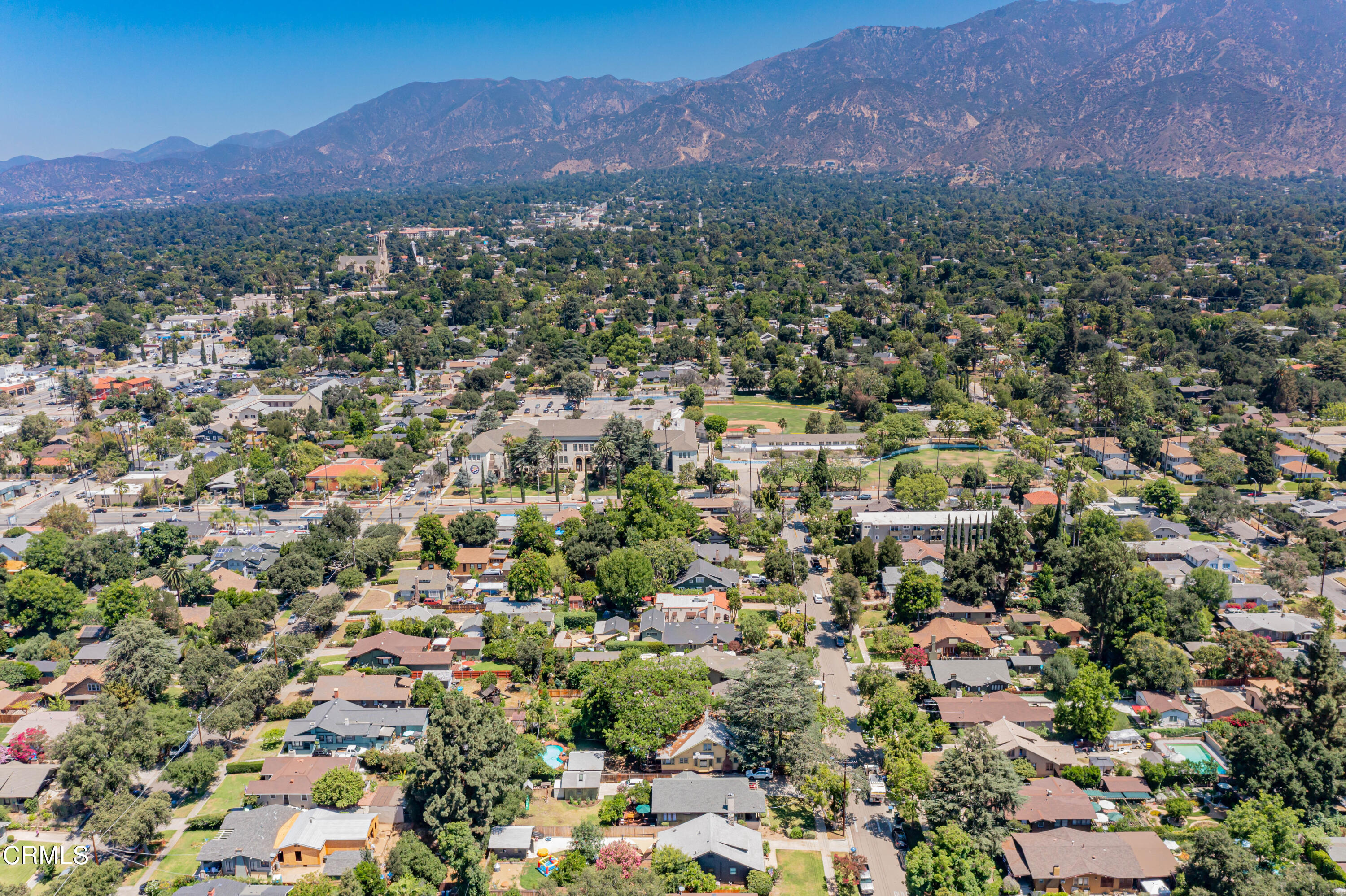 1265 North Wilson Avenue Pasadena, CA 91104 - Photo 43 of 48 an aerial view of residential house and outdoor space