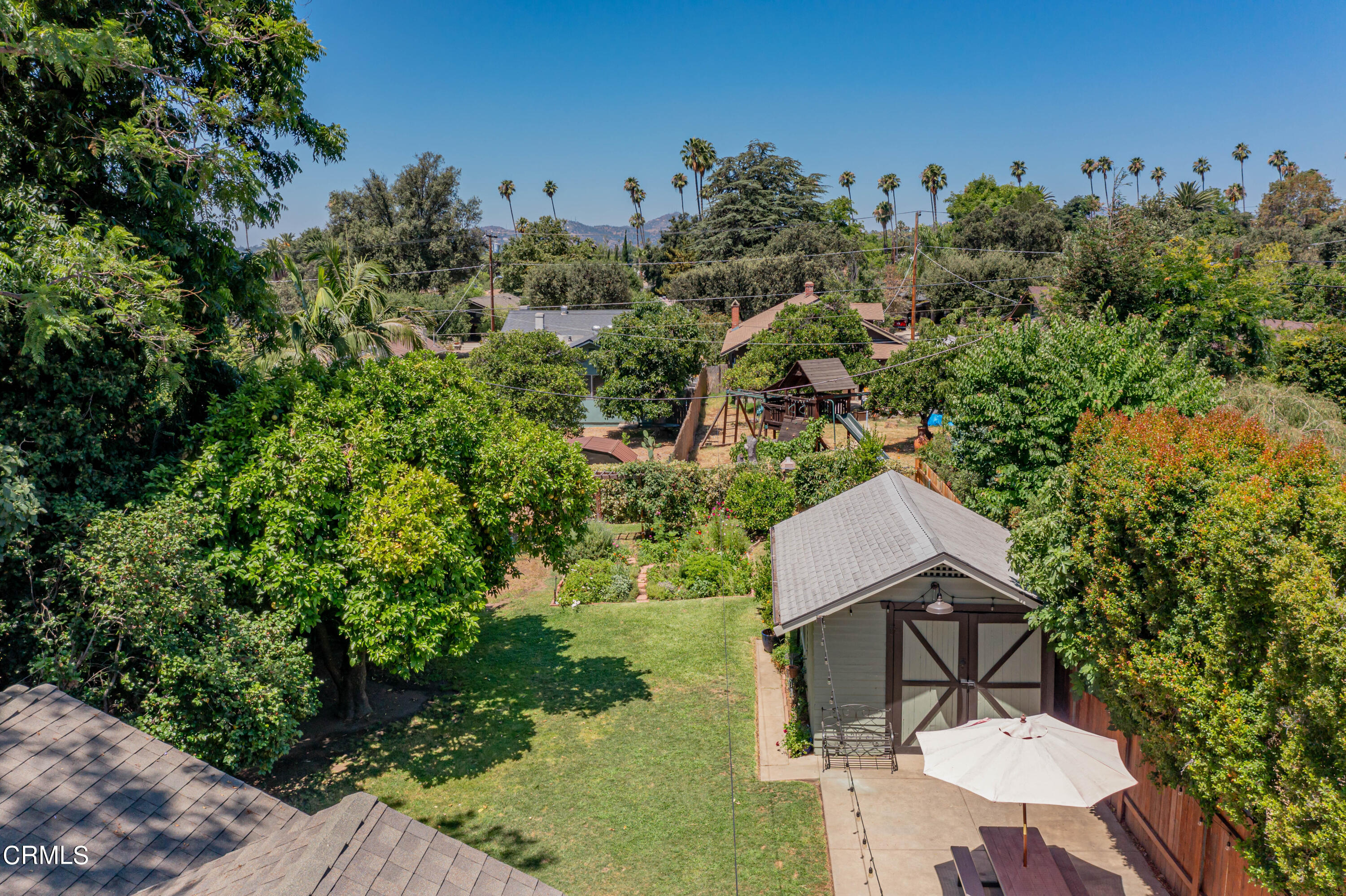 1265 North Wilson Avenue Pasadena, CA 91104 - Photo 46 of 48 an aerial view of a house with a yard and garden