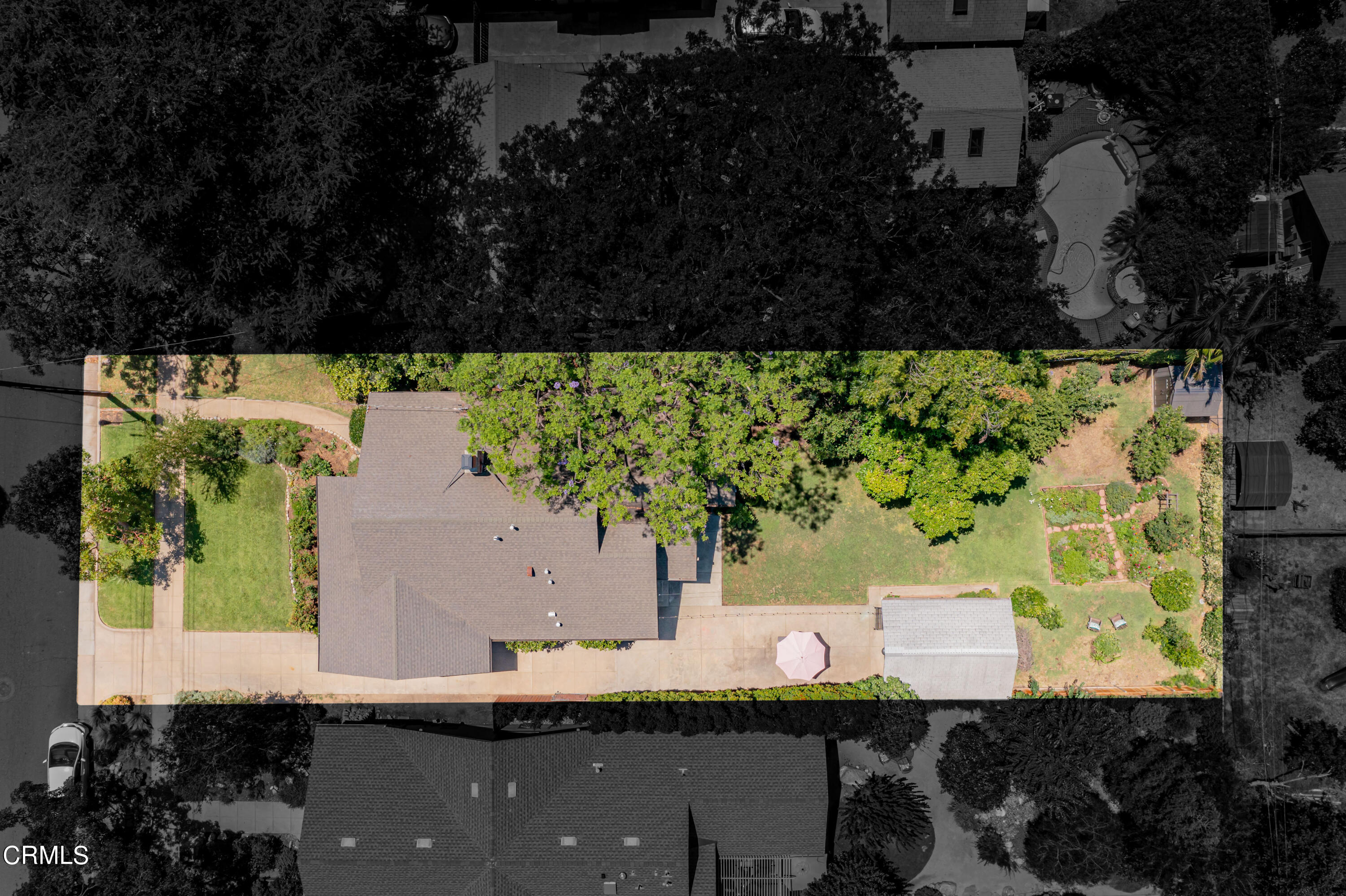 1265 North Wilson Avenue Pasadena, CA 91104 - Photo 48 of 48 a view of a house with a yard and sitting area