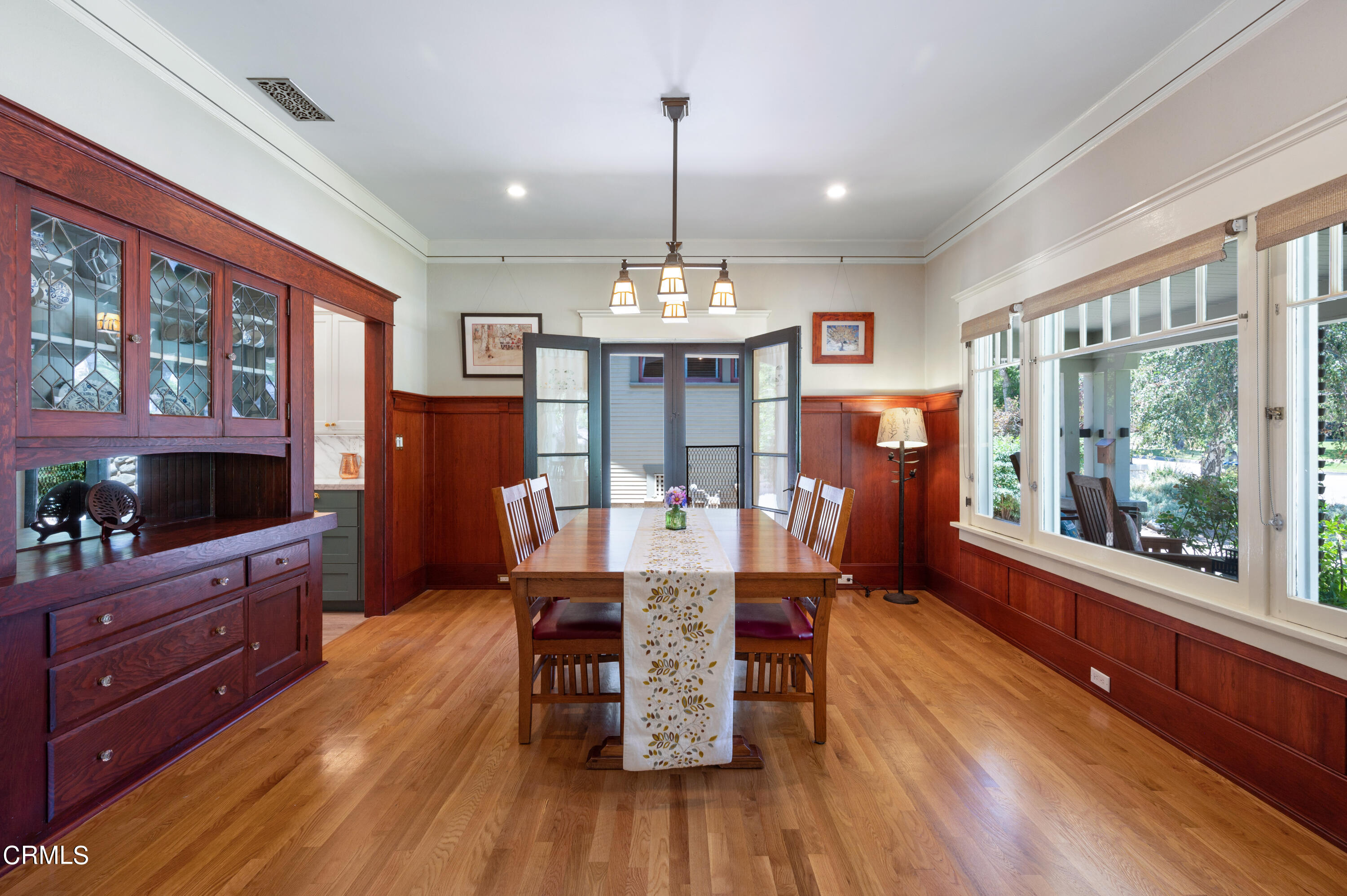 1265 North Wilson Avenue Pasadena, CA 91104 - Photo 7 of 48 a view of a dining room with furniture window and wooden floor